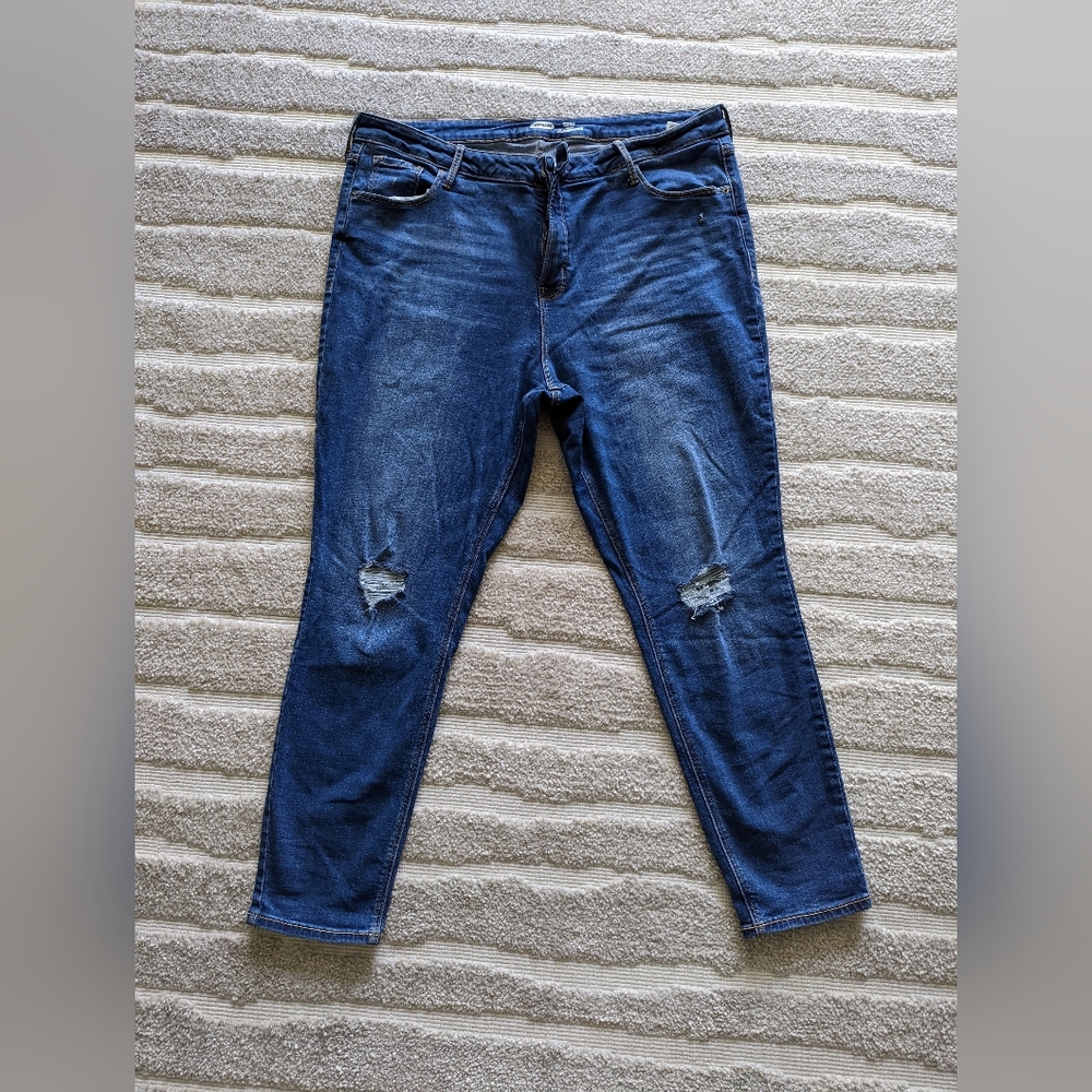 Old Navy Rockstar Super Skinny High Rise sz 20 Jeans Blue